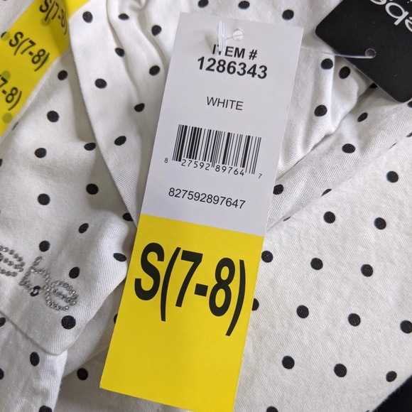 🎄 3/$35 👯♀️Host Pick⚡️Bebe Girls Polka Dot Jumpsuit (size small) - Picture 5 of 8